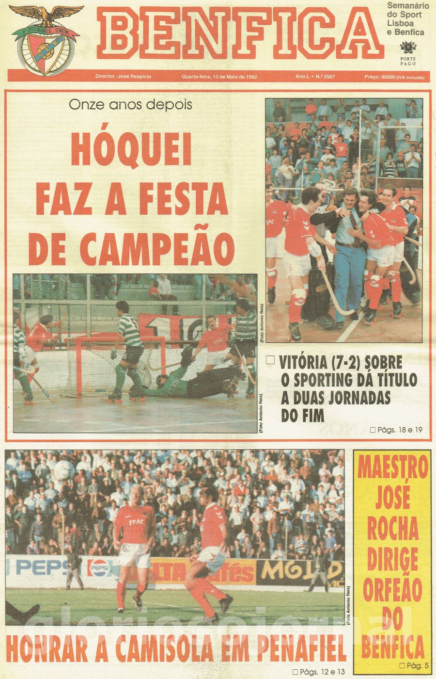 jornal o benfica 2587 1992-05-13